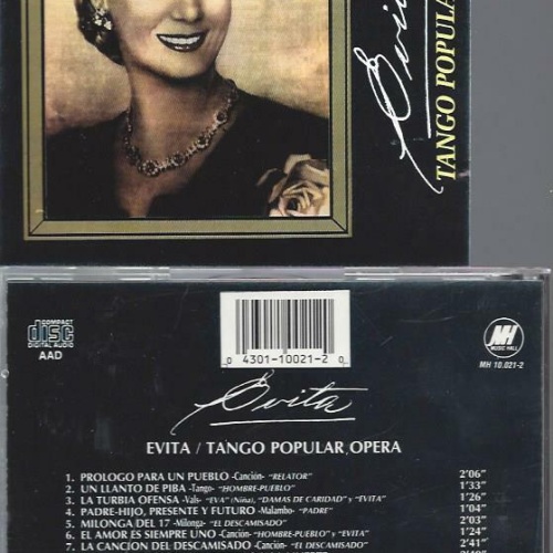 CD -Evita Tango Popular Opera