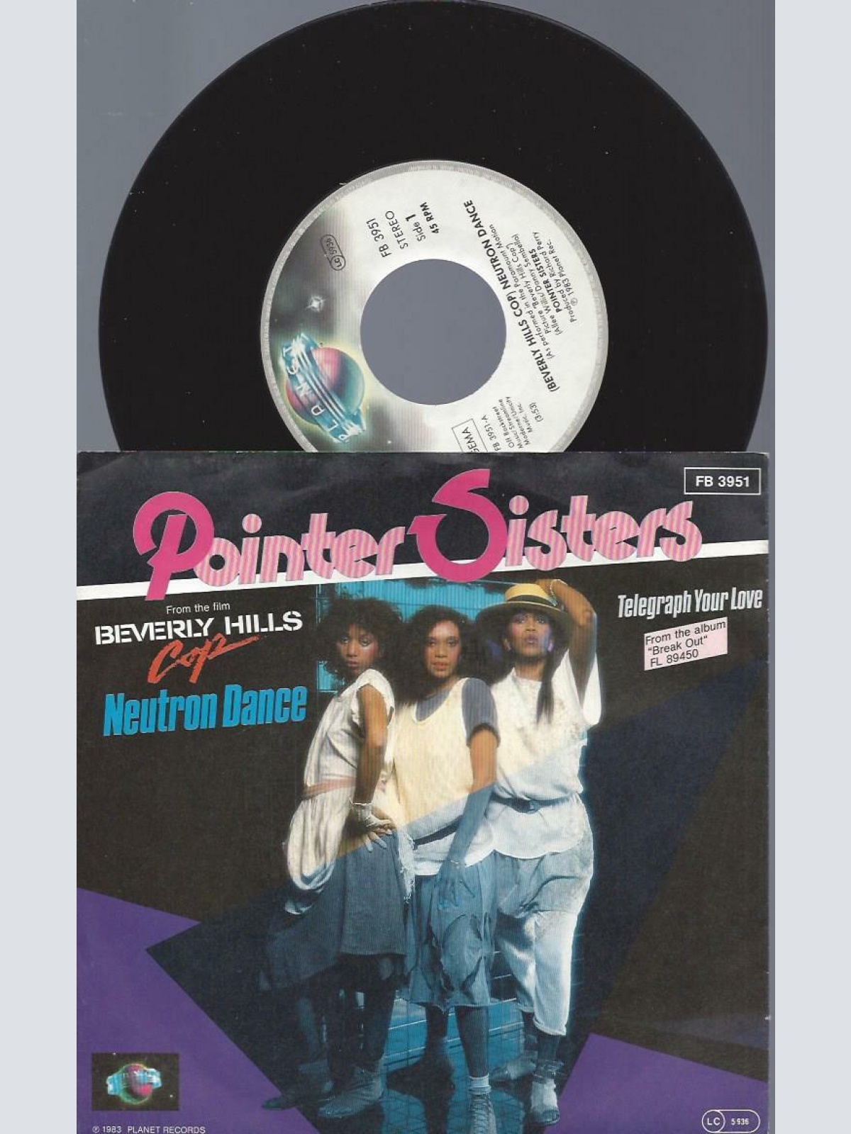 7"  Pointer Sisters  Neutron Dance