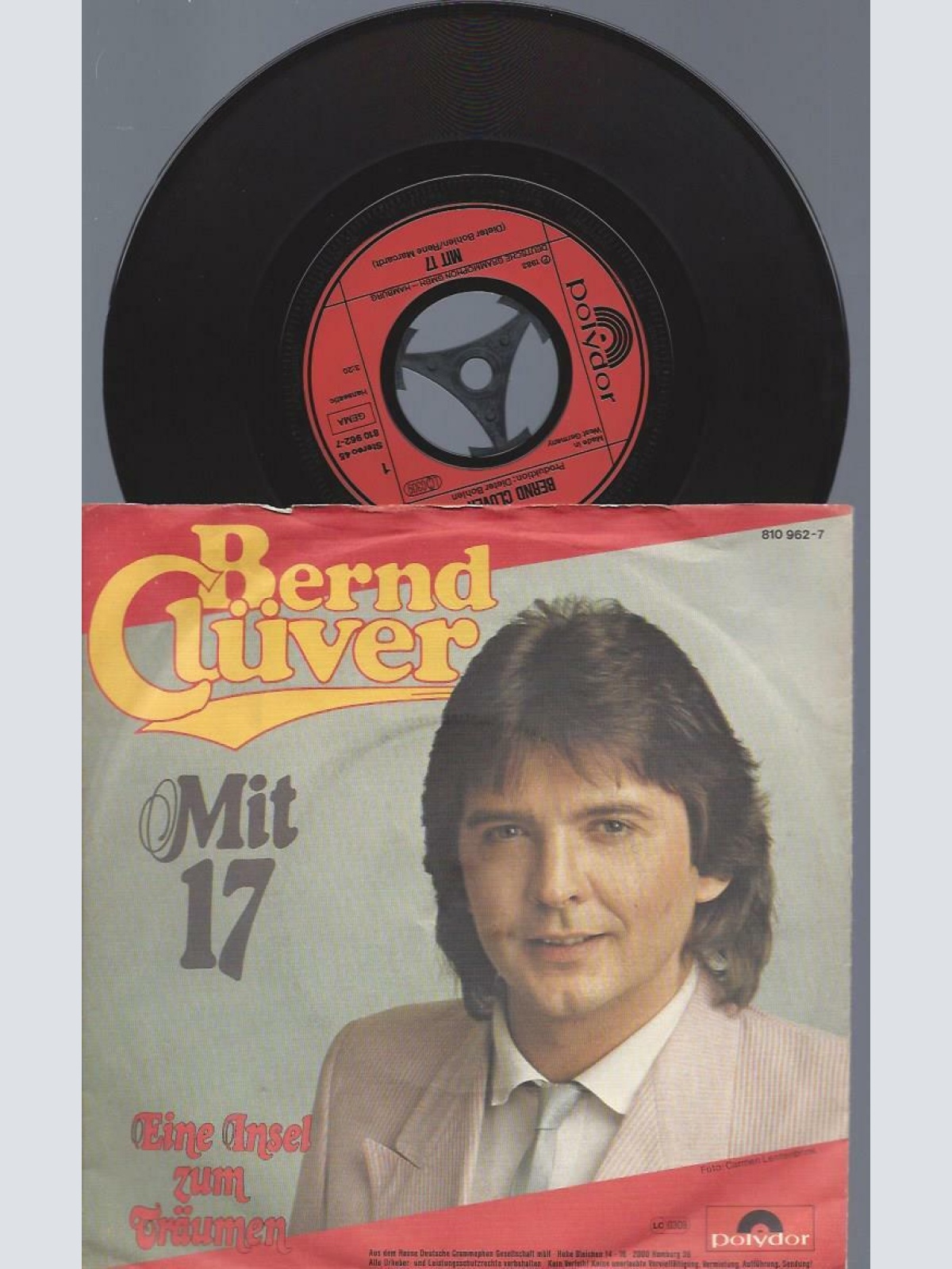 7"    Bernd Clüver  Mit 17