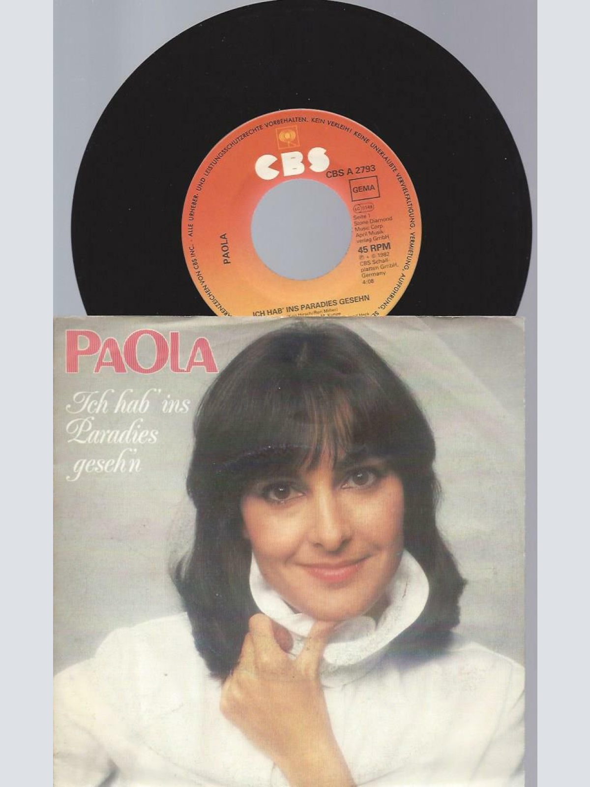 7"     Paola   Ich Hab' Ins Paradies Geseh'n