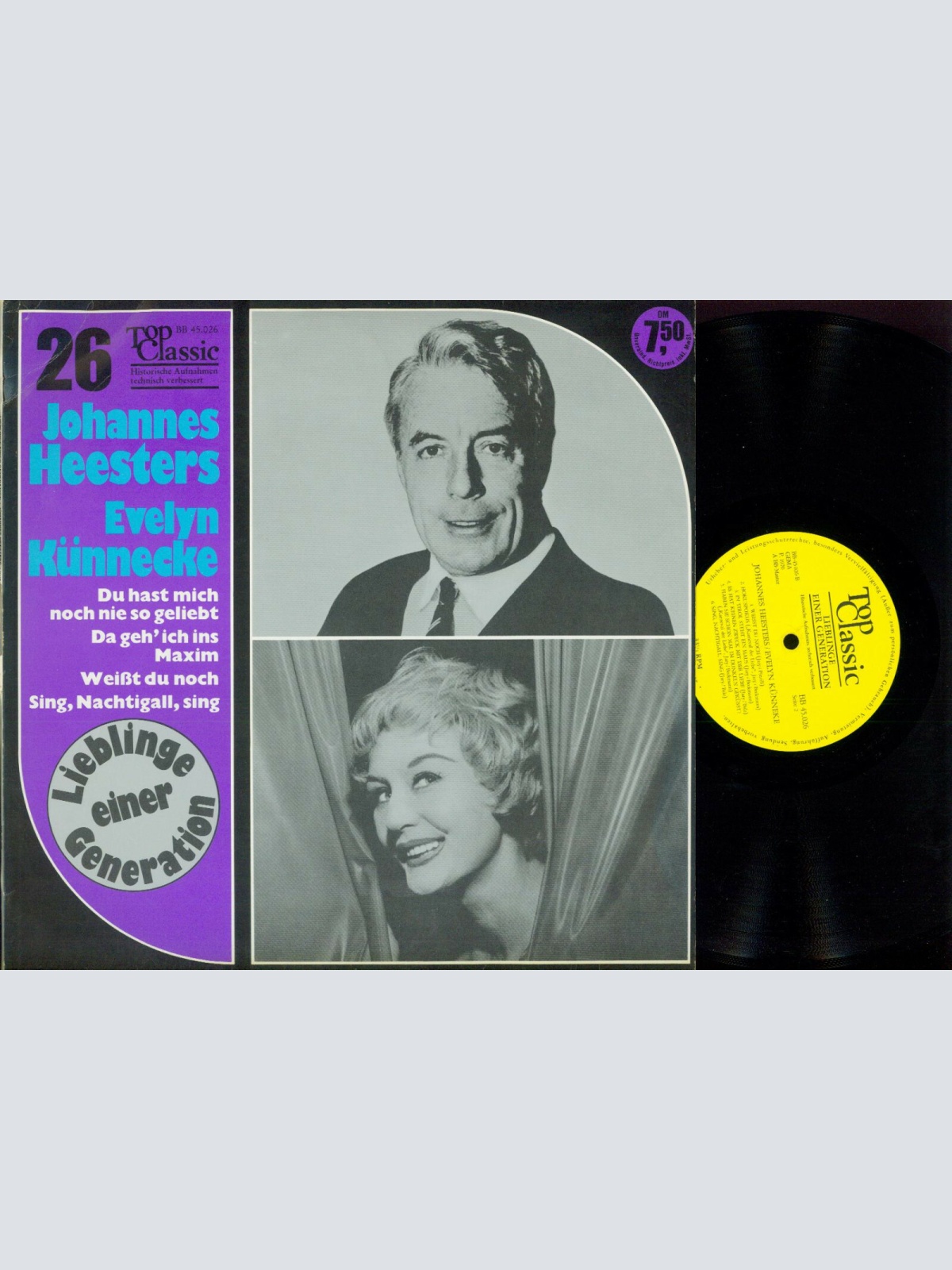 LP--     Johannes Heesters / Evelyn Künnecke