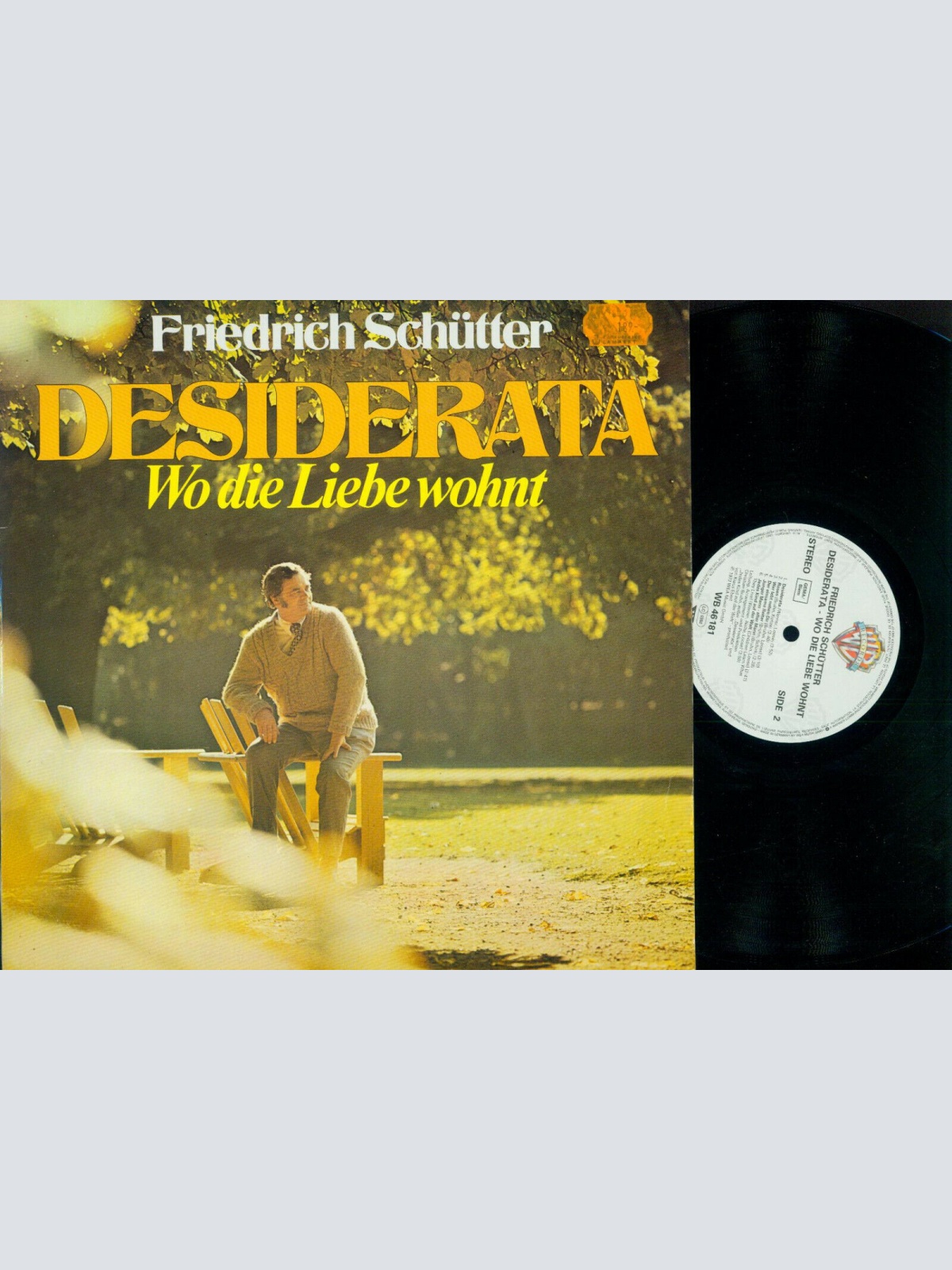 LP--  Friedrich Schütter  Desiderata - Wo Die Liebe Wohnt