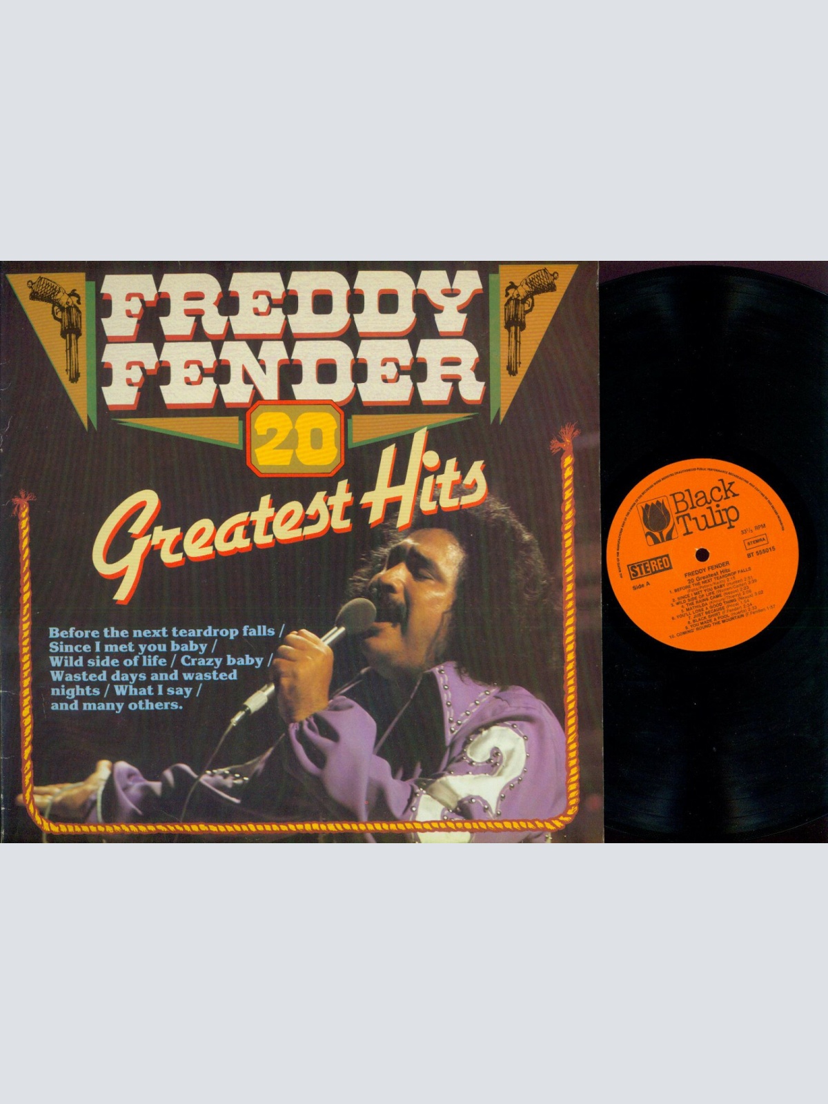 LP--   Freddy Fender  20 Greatest Hits  ///