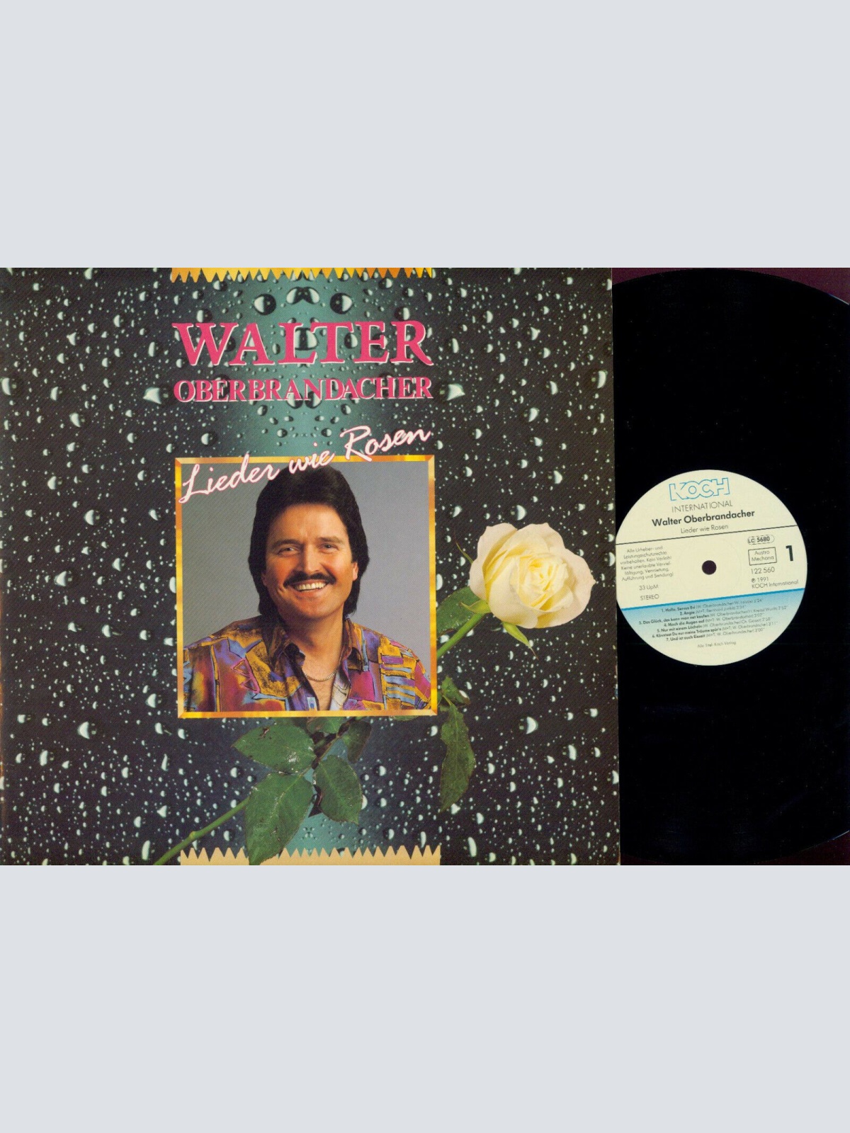 LP-- Walter Oberbrandacher Lieder wie Rosen