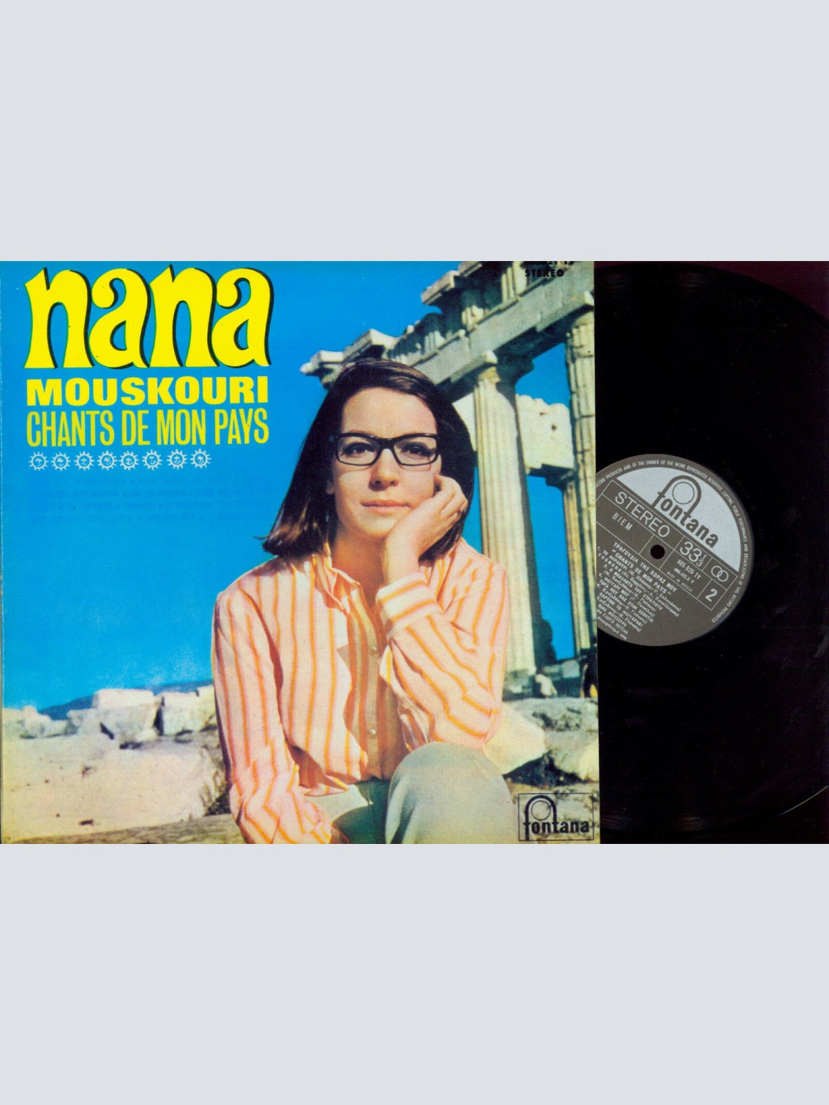 LP--  Nana Mouskouri  Chants De Mon Pays =    / Greece