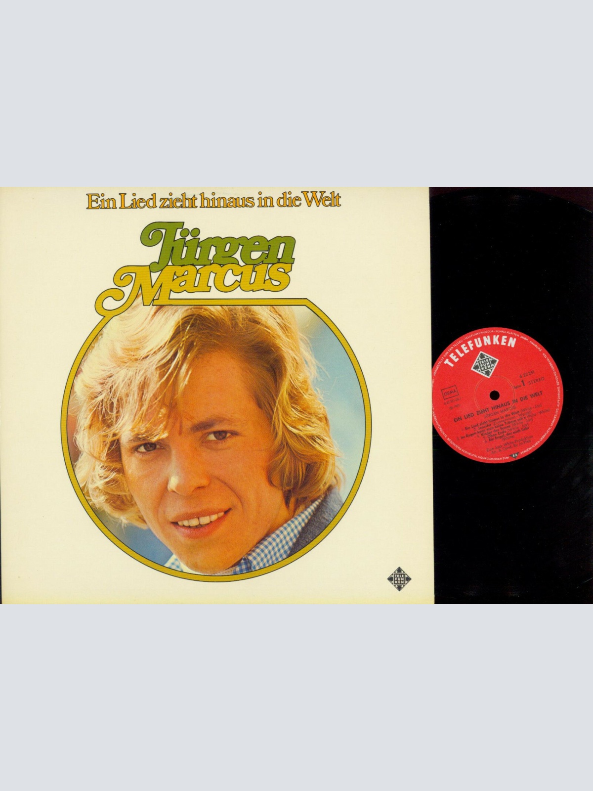 LP--  Jürgen Marcus – Ein Lied Zieht Hinaus In Die Welt