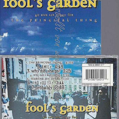 CD--FOOL'S GARDEN | --GO AND ASK PEGGY FOR THE PRINCIPAL THING