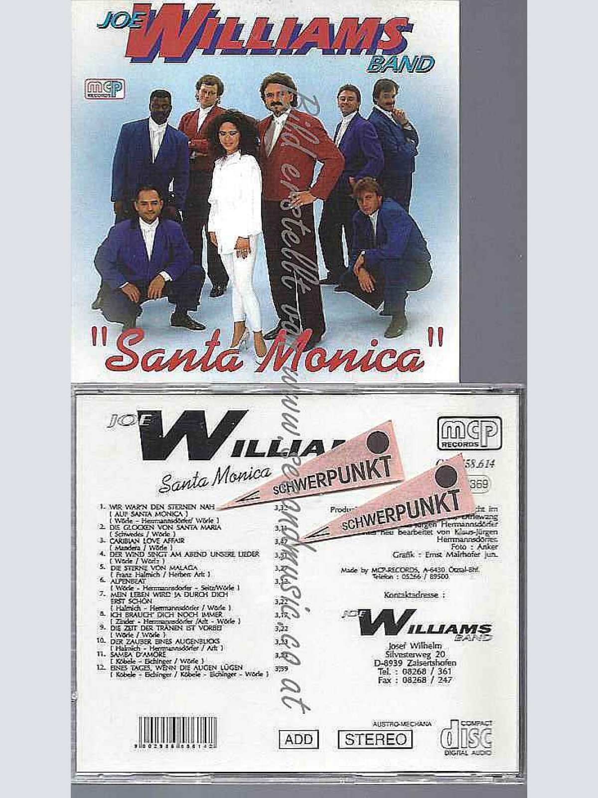 CD---Joe Williams Band --Santa Monica