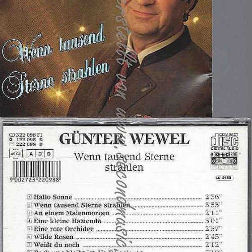 CD--GÜNTER WEWEL--WENN TAUSEND STERNE STRAHLEN