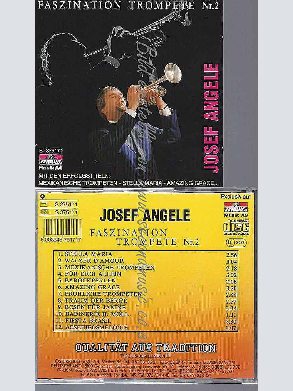 CD--JOSEF ANGELE | --FASZINATION TROMPETE NR.