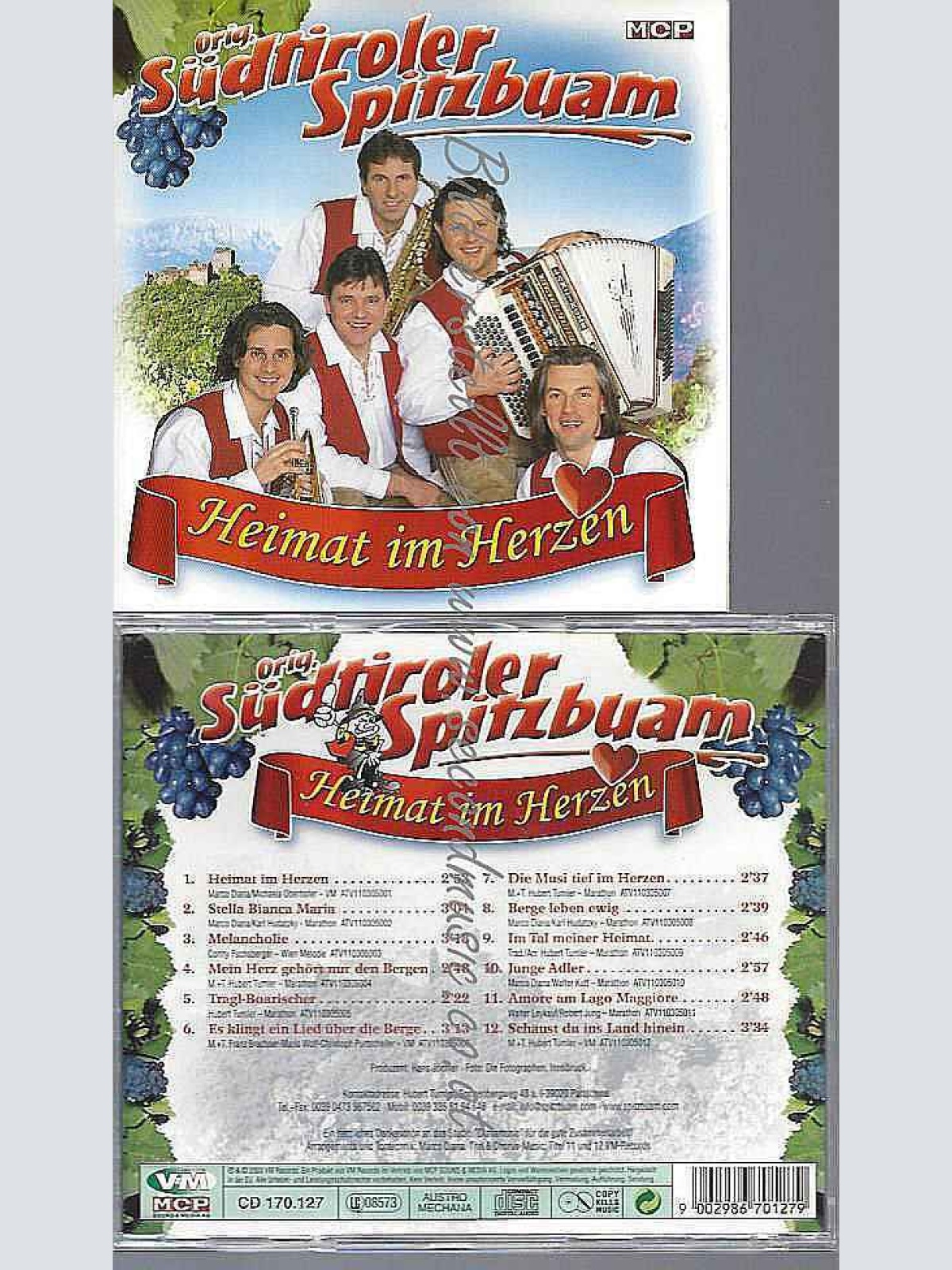 CD--SÜDTIROLER SPITZBUAM,ORIGINAL | --HEIMAT IM HERZEN