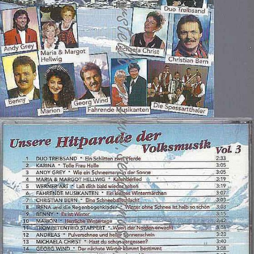 CD-- Unsrere Hitparade der Volksmusik 3