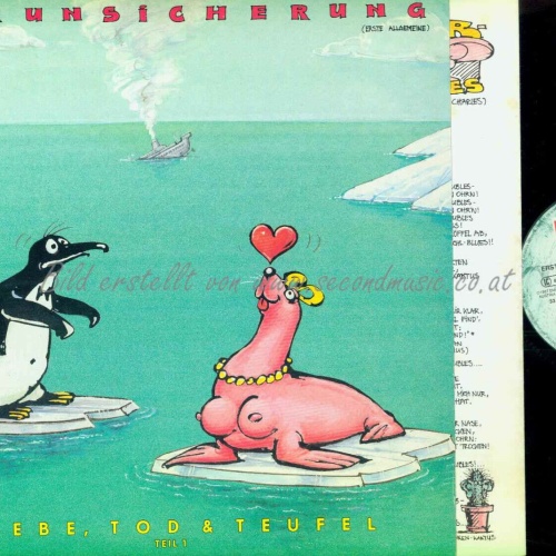 LP-- Verunsicherung (Erste Allgemeine)  Liebe, Tod & Teufel/  EAV  // OIS