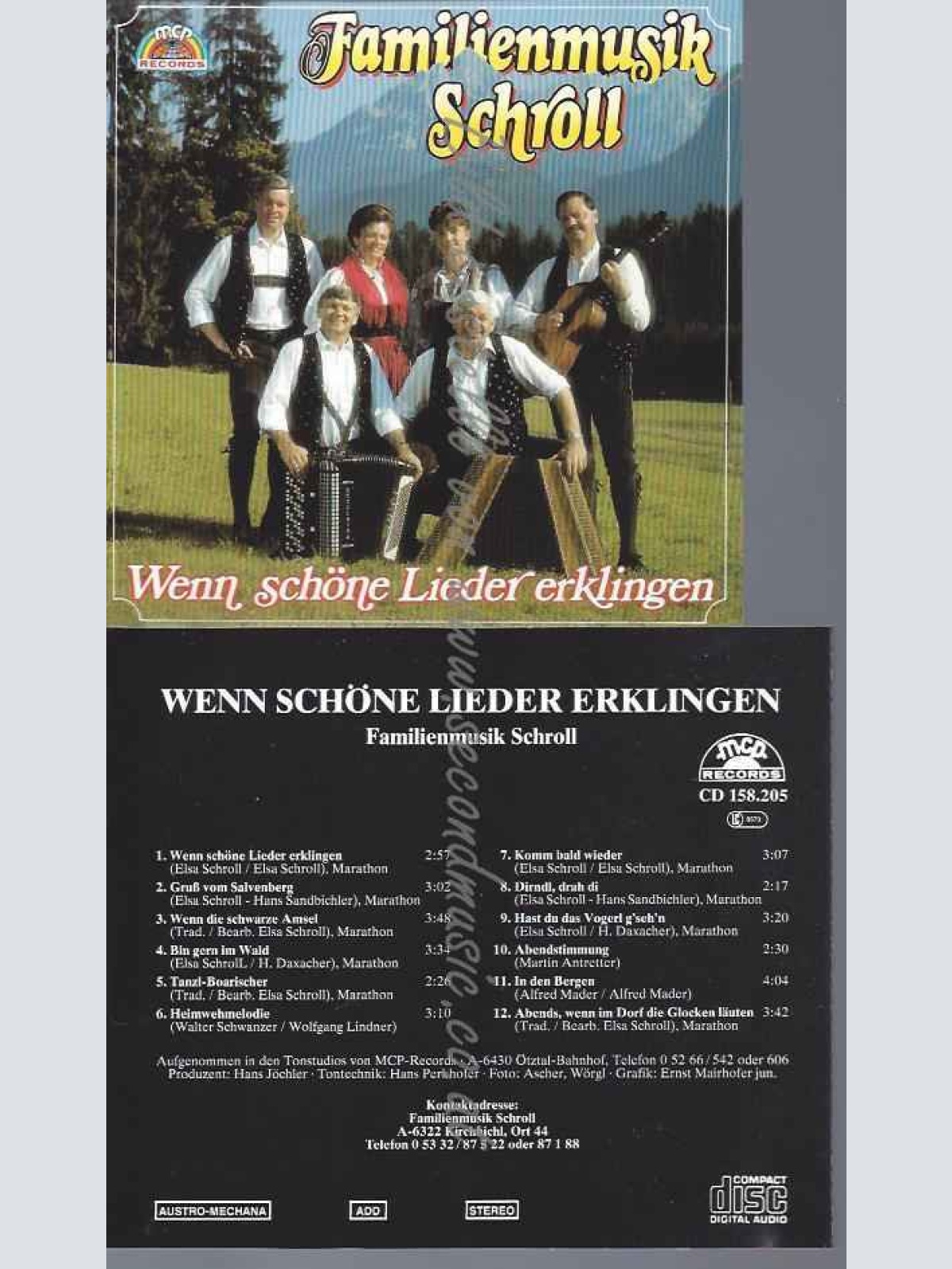 CD--Familienmusik Schroll Wenn schöne Lieder erklingen