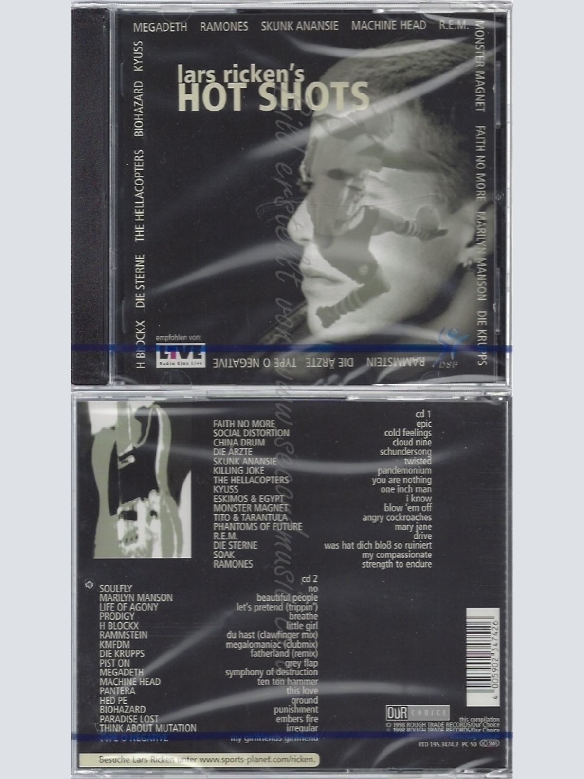 CD--NM-SEALED-VARIOUS -1998- - DOPPEL-CD -- LARS RICKEN HOT SHOTS