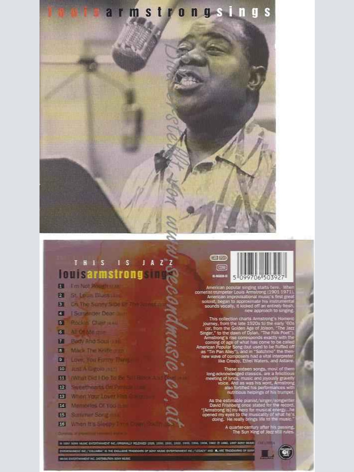 CD--LOUIS ARMSTRONG--THIS IS JAZZ