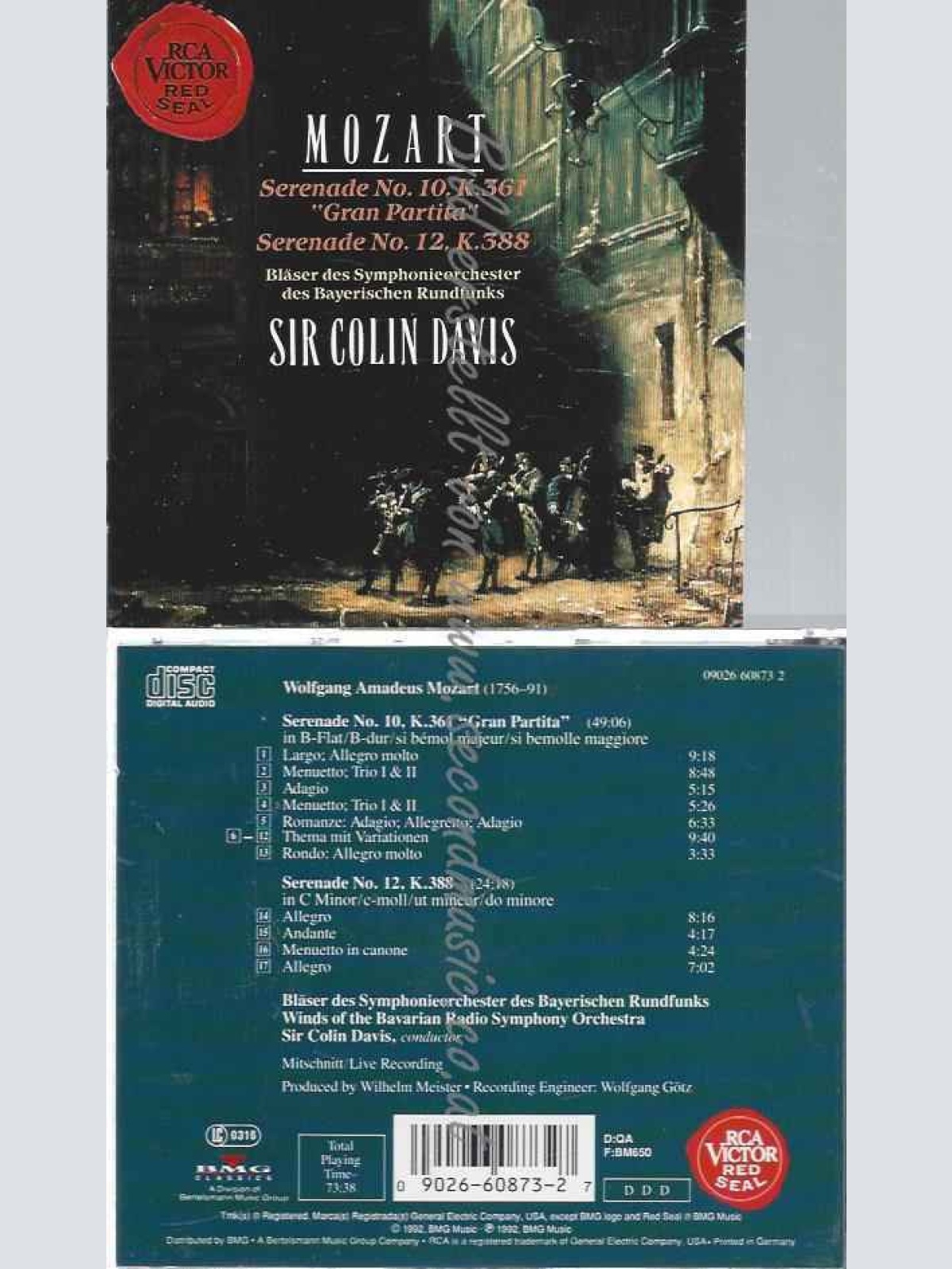 CD--DAVIS,COLIN UND MOZART,WOLFGANG AMADEUS--SERENADE 10,12