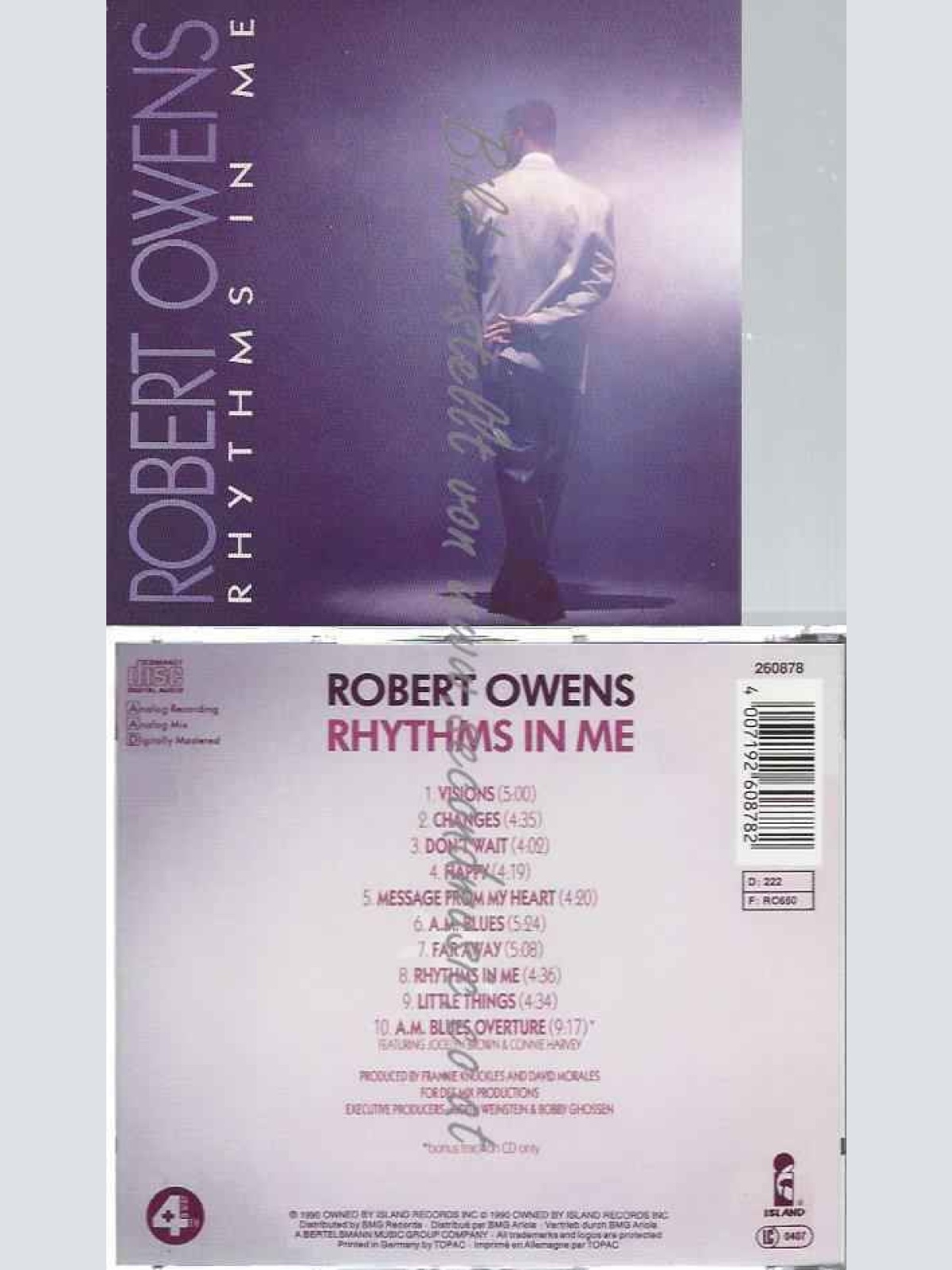 CD--ROBERT OWENS--RHYTHMS IN ME