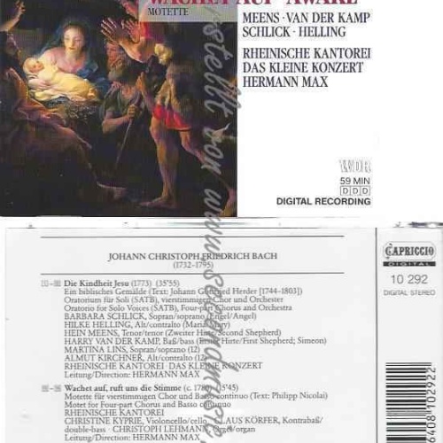 CD--WACHET AUF U.A./ RHEINISCHE KANTOREI, MAX,H., ET AL.--KINDHEIT JESU