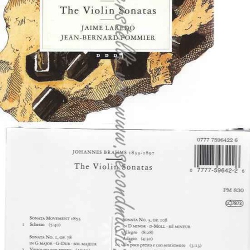 CD--LAREDO, POMMIER, ET AL.--VIOLINSONATEN 1-3 (GA)