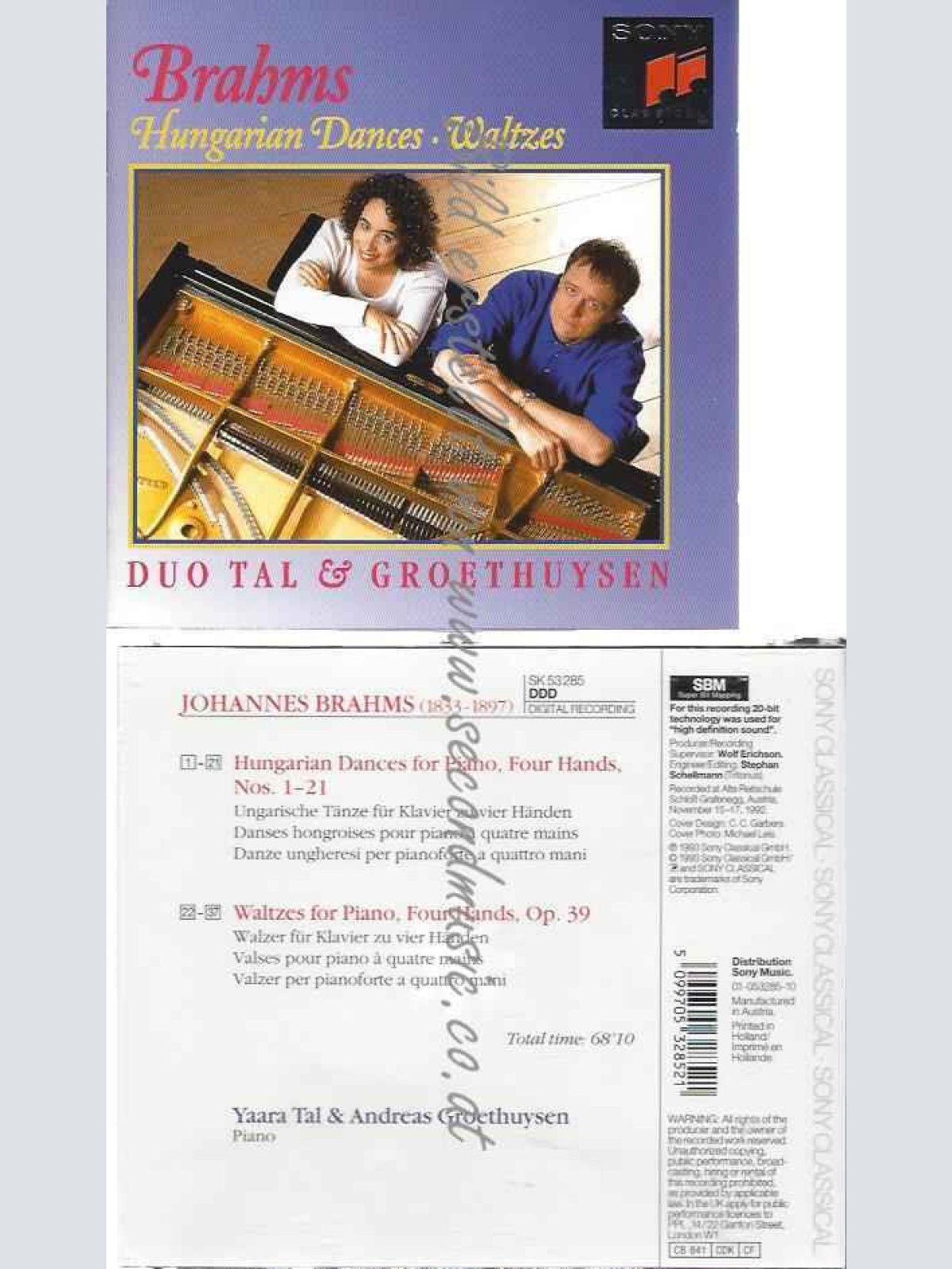 CD--DUO TAL & GROTHYSEN, DUO TAL & GROETHUYSEN, ET AL.--21 UNGARISCHE TÄNZE