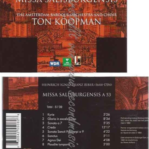 CD--KOOPMAN,TON, ABO, ET AL.--MISSA SALISBURGENSIS