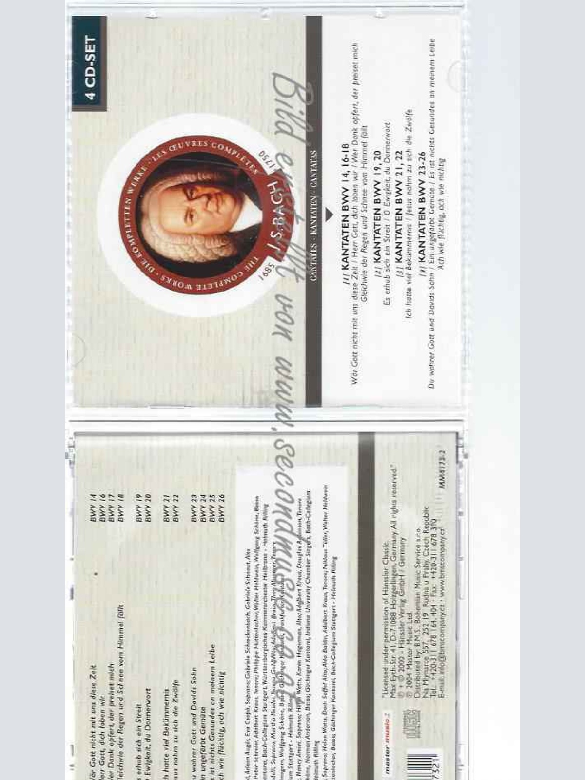 CD--ARLEEN AUGER, HELEN WATTS, ET AL.--BACH CANTATAS BWV 14, 16-26 (4CDS)