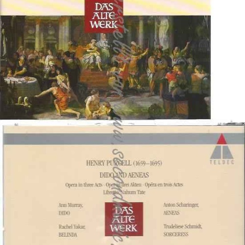CD--HARNONCOURT, MURRAY,Y., ET AL.--PURCELL. DIDO AND AENEAS (GESAMTAUFNAHME)