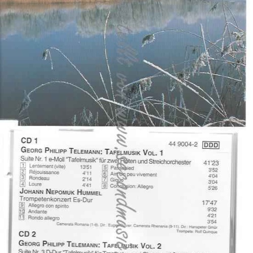 CD---GEORG PHILIPP TELEMANN - TAFELMUSIK VOL. 1 & 2
