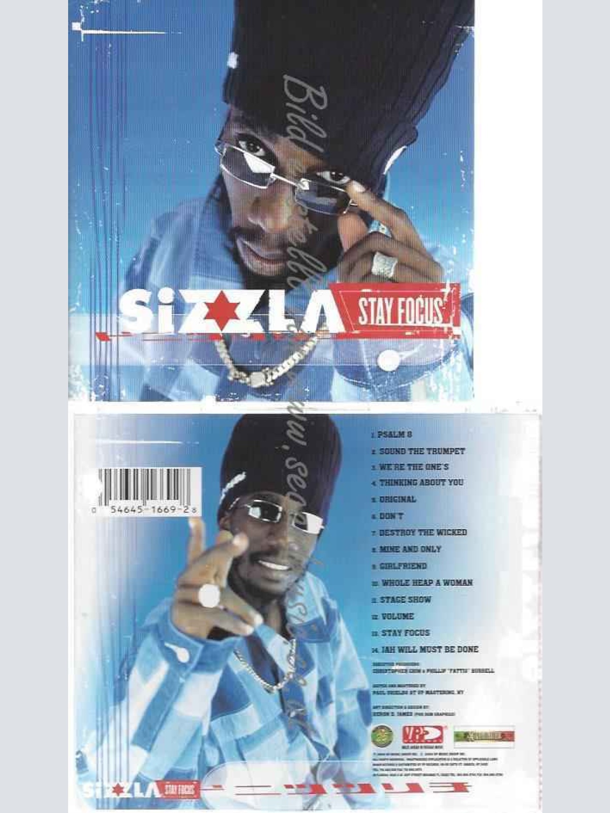 CD--SIZZLA--STAY FOCUS