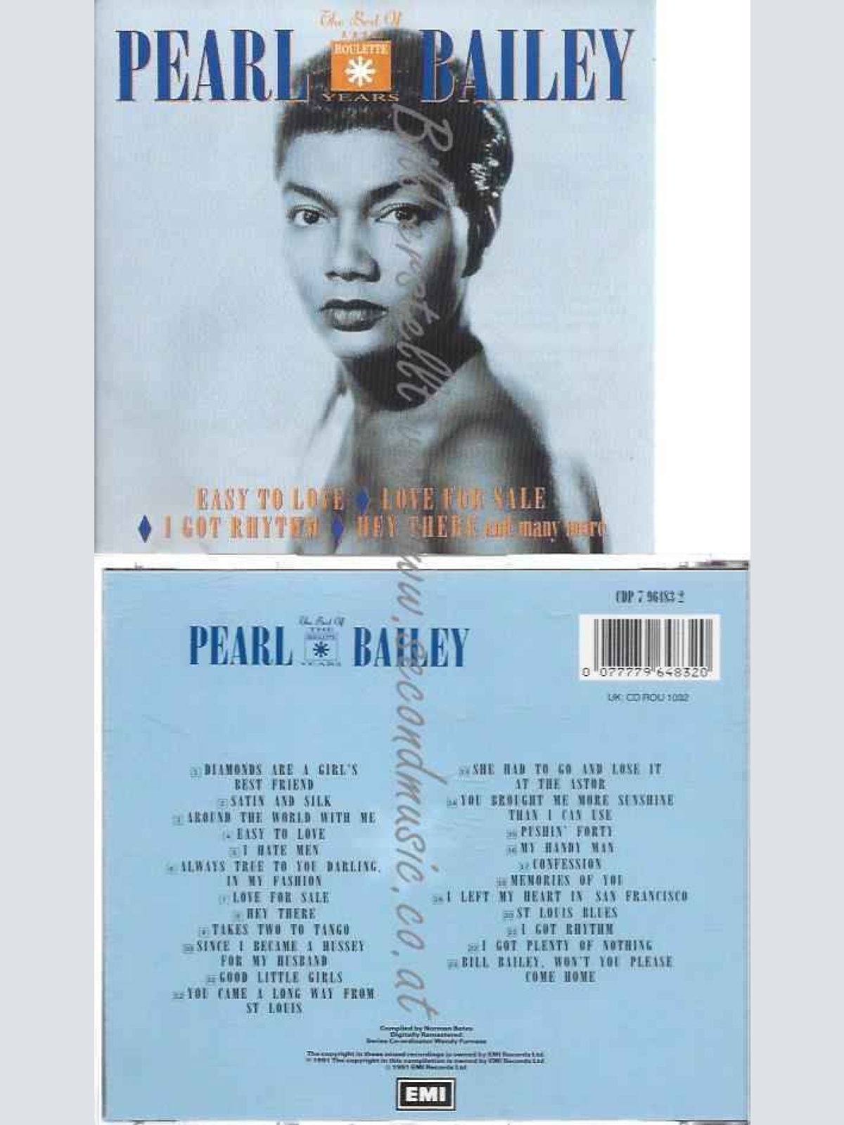 CD--PEARL BAILEY--PEARL BAILEY - THE BEST OF THE ROULETTE YEARS