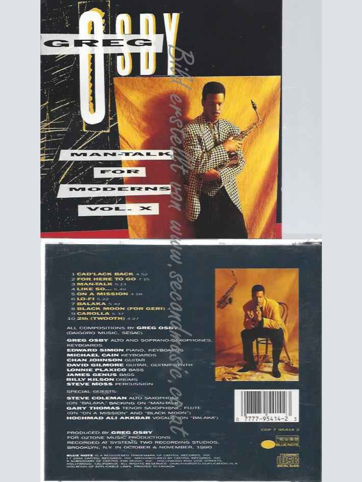 CD--GREG OSBY--MANTALK FOR MODERN LOVE VOL.10