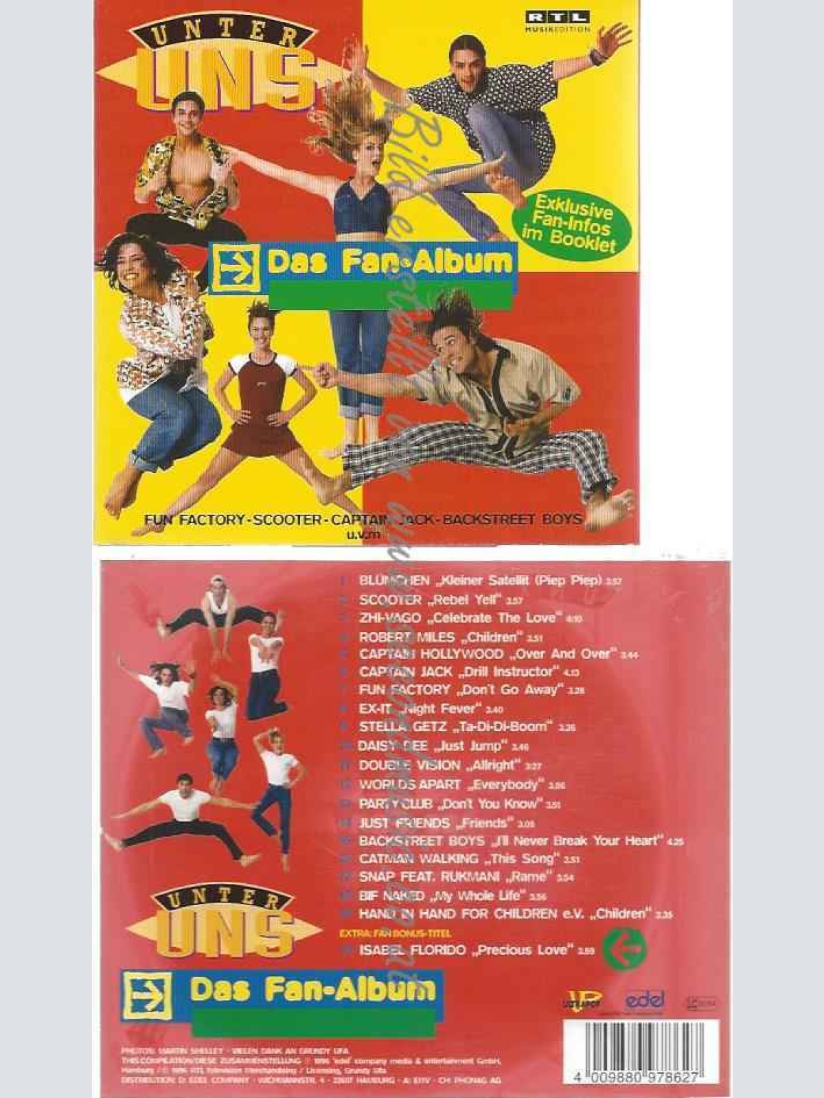 CD--VARIOUS--UNTER UNS-DAS FANALBUM