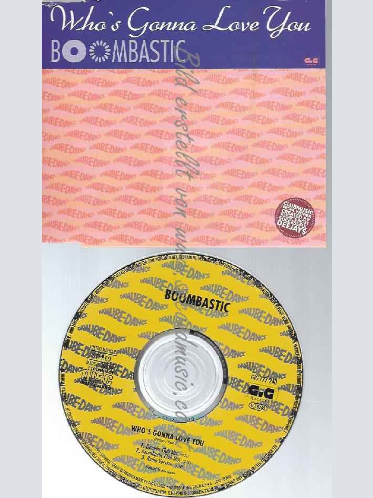 CD--BOOMBASTIC--WHOS GONNA LOVE YOU