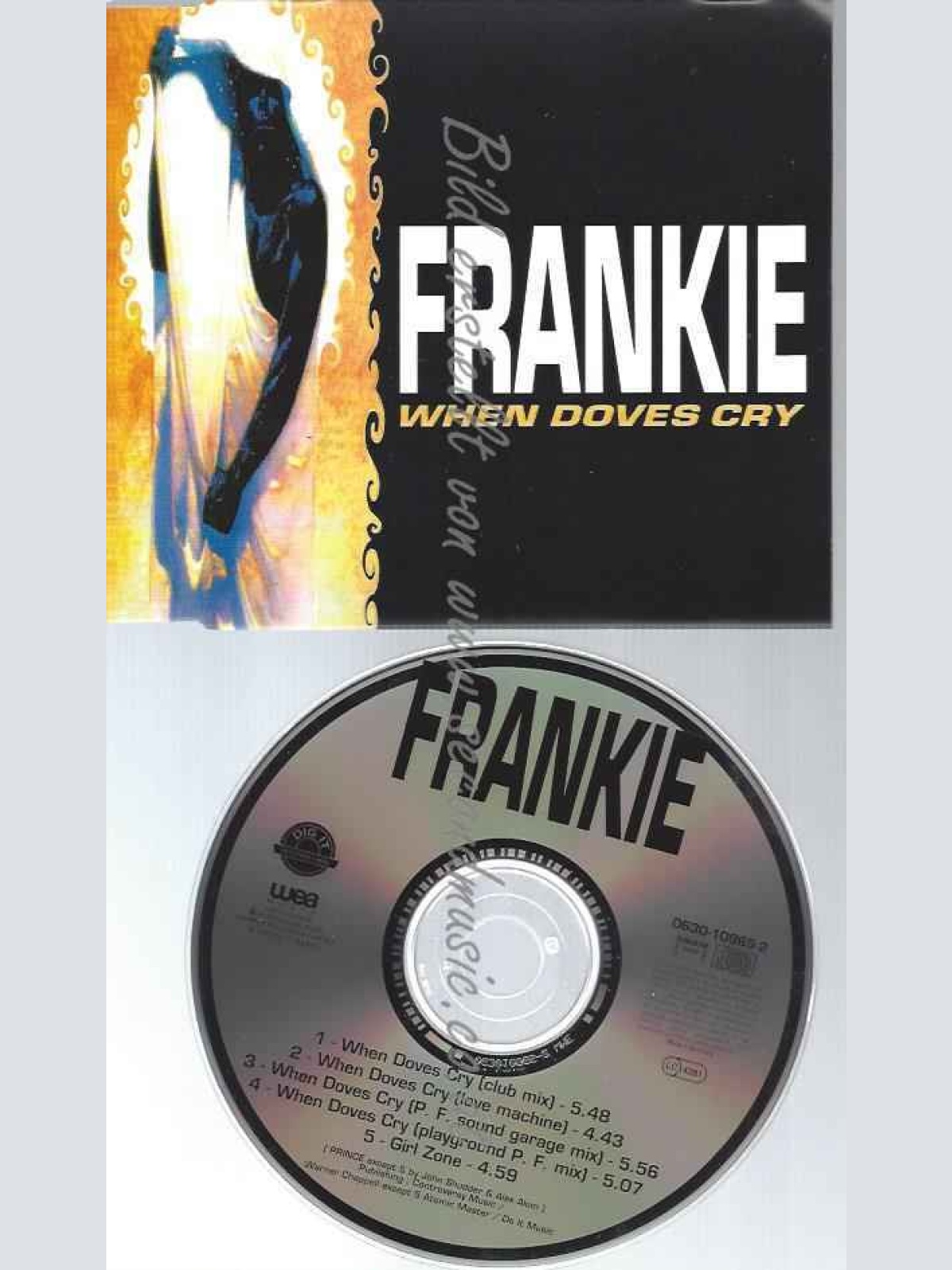 CD--FRANKIE--WHEN DOVES CRY (INCL. 4 VERSIONS, 1995, PRINCE-COVER VERSION)