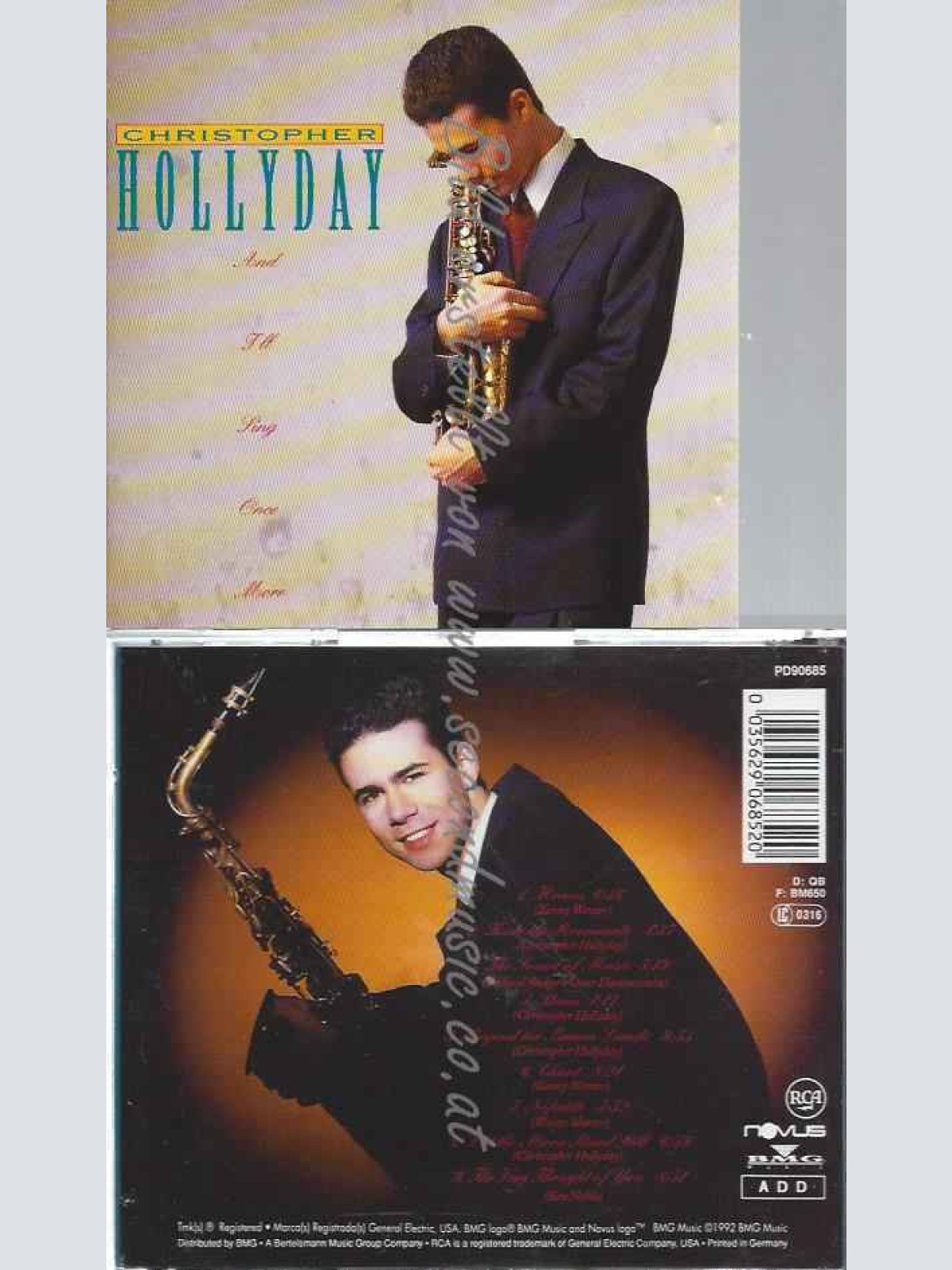 CD--CHRISTOPHER HOLLYDAY--AND I'LL SING ONCE MORE