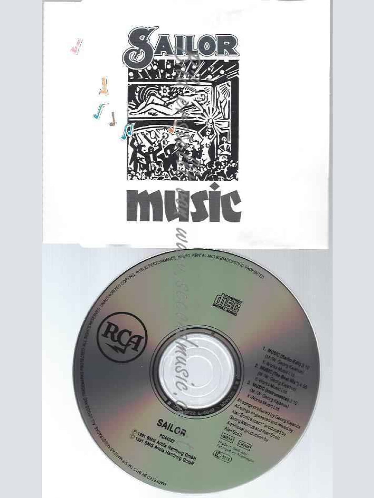 CD--SAILOR--MUSIC (INCL. 'BEAT MIX', 1991)