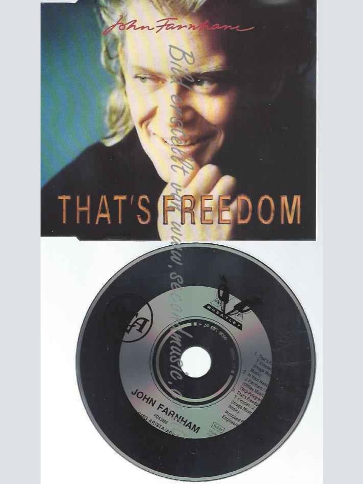 CD--JOHN FARNHAM--THAT'S FREEDOM (CLUB MIX,