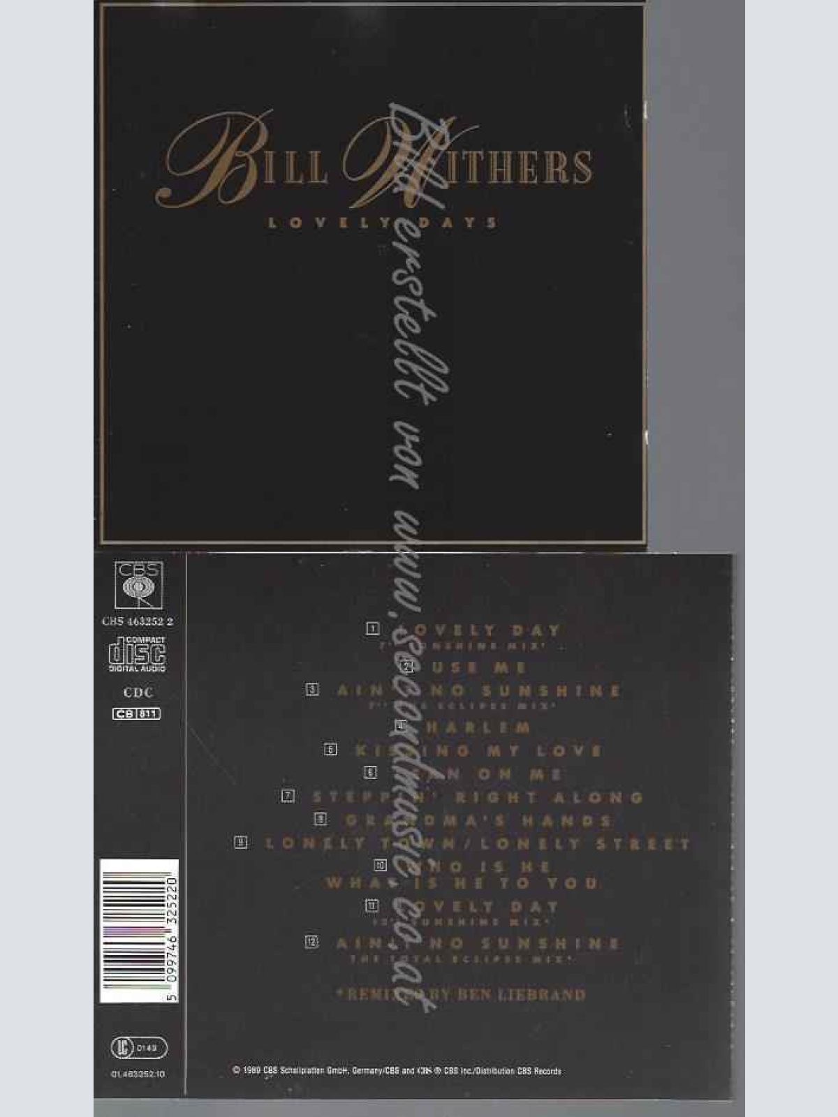 CD--BILL WITHERS--LOVELY DAYS