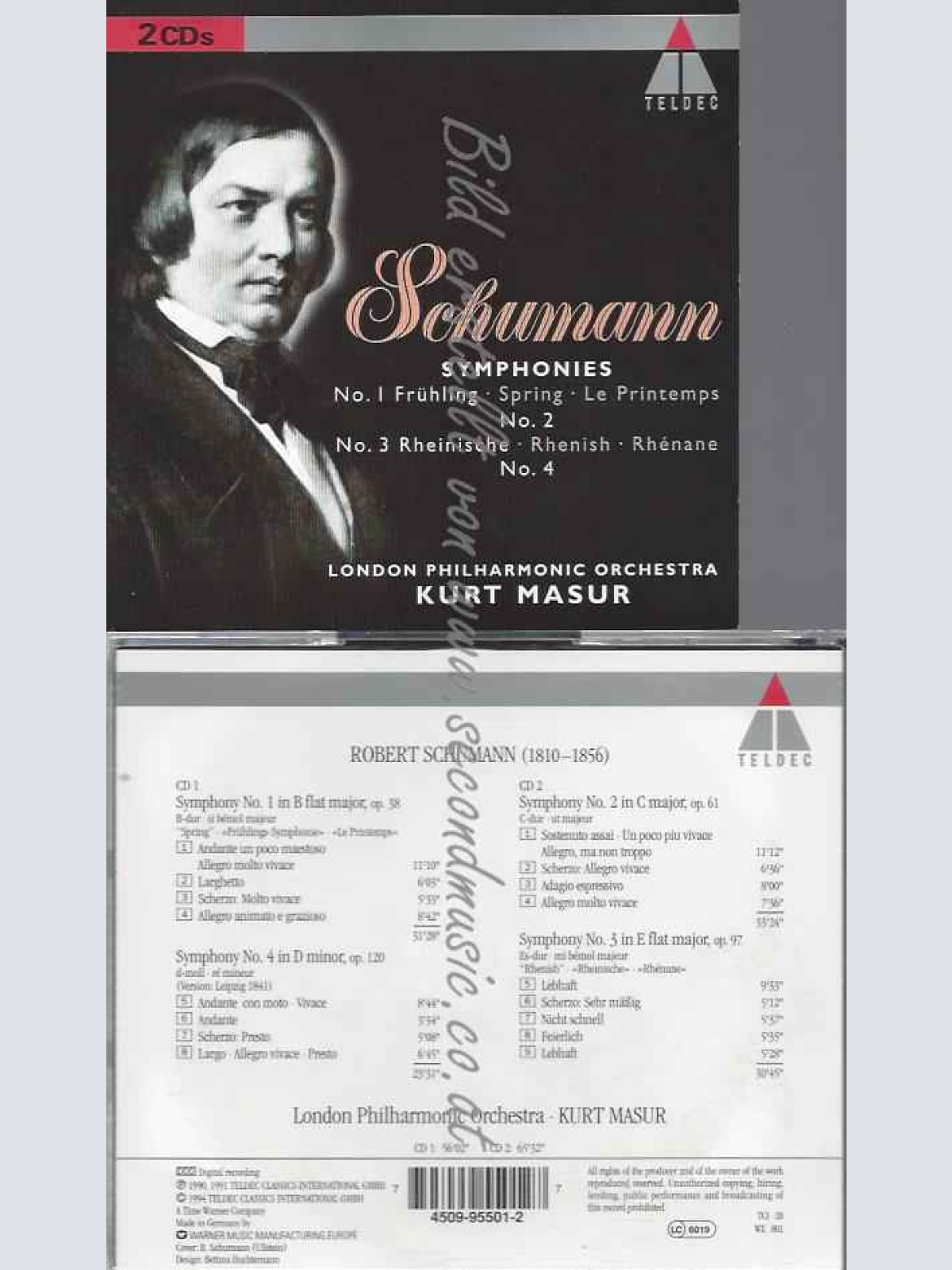 CD--LONDON PHILHARMONIC UND SCHUMANN,ROBERT--SINFONIE 1-4