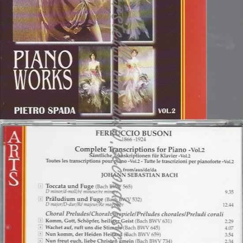 CD--SPADA,PIETRO    --SÄMTLICHE TRANSKRIPTIONEN FÜR KLAVIER VOL. 2