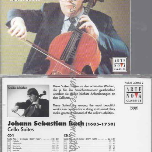 CD--SCHIEFEN,GUIDO UND BACH,JOHANN SEBASTIAN--CELLO SUITES