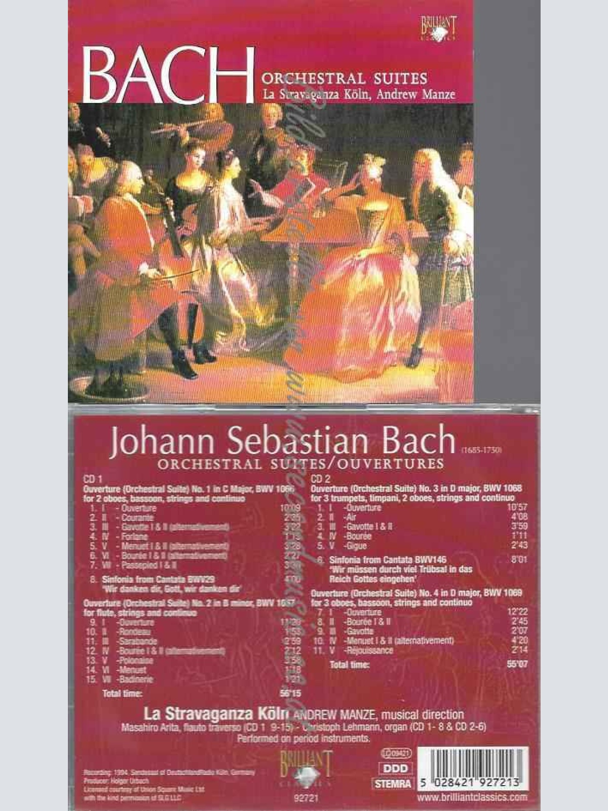 CD--VARIOUS UND BACH,JOHANN SEBASTIAN--BACH, ORCHESTRAL SUITES 2-CD