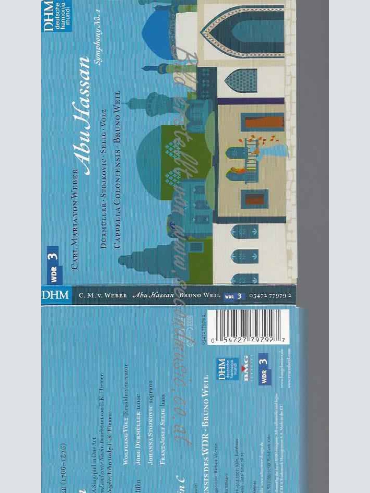 CD--WEBER - ABU HASSAN  COLONIENSIS DES WDR · BRUNO WEIL--CARL MARIA