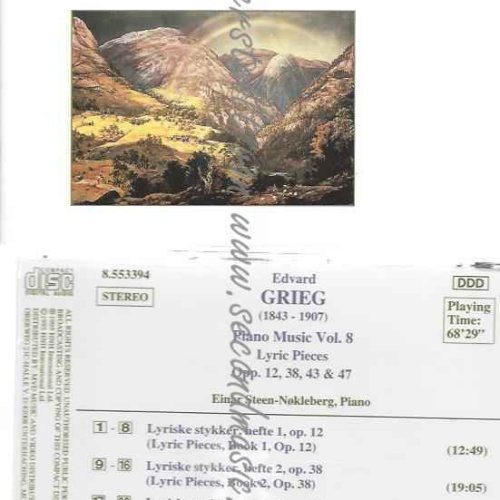 CD--STEEN-NÖKLEBERG,EINAR UND GRIEG,EDVARD--KLAVIERMUSIK VOL. 8