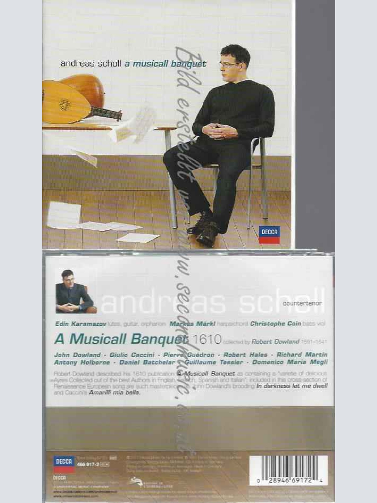 CD--SCHOLL,ANDREAS UND DOWLAND,JOHN--A MUSICALL BANQUET