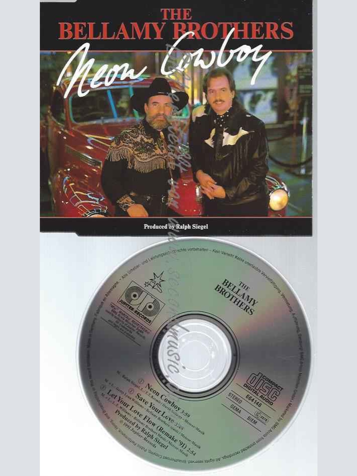 CD--BELLAMY BROTHERS--NEON COWBOY