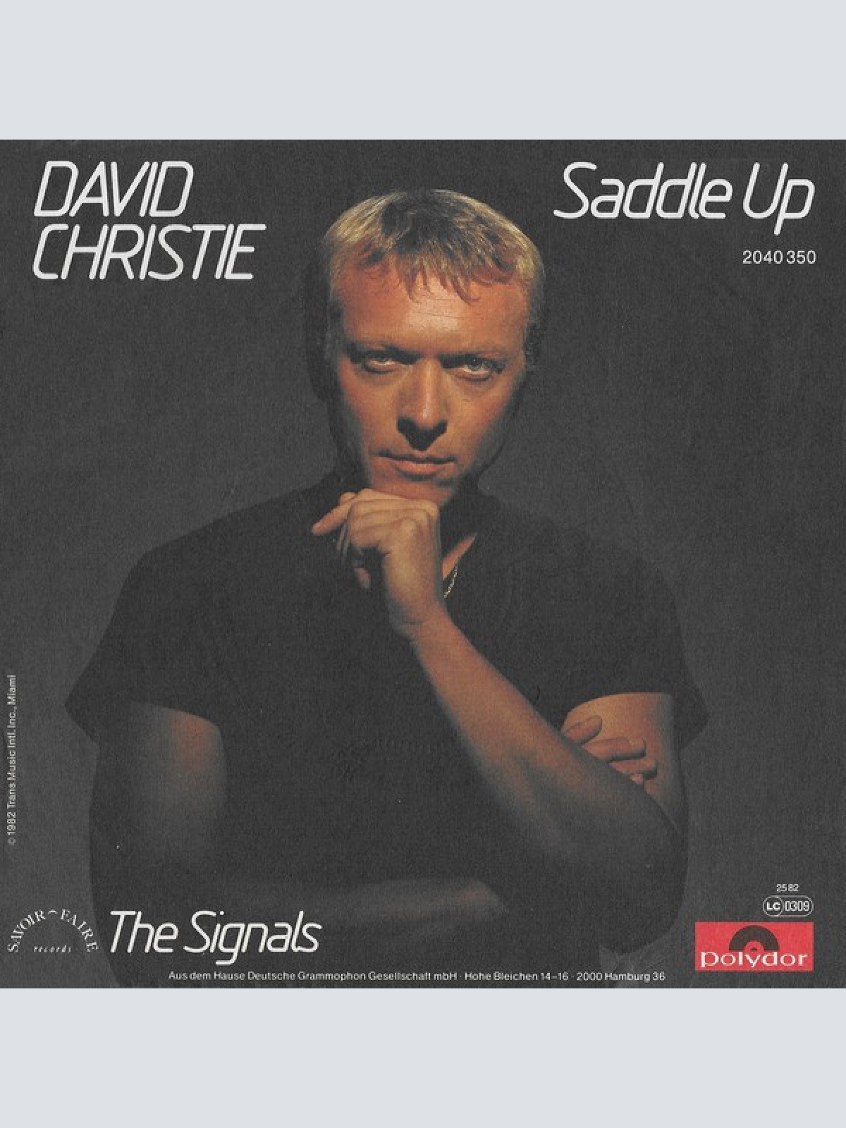7", Single David Christie - Saddle Up