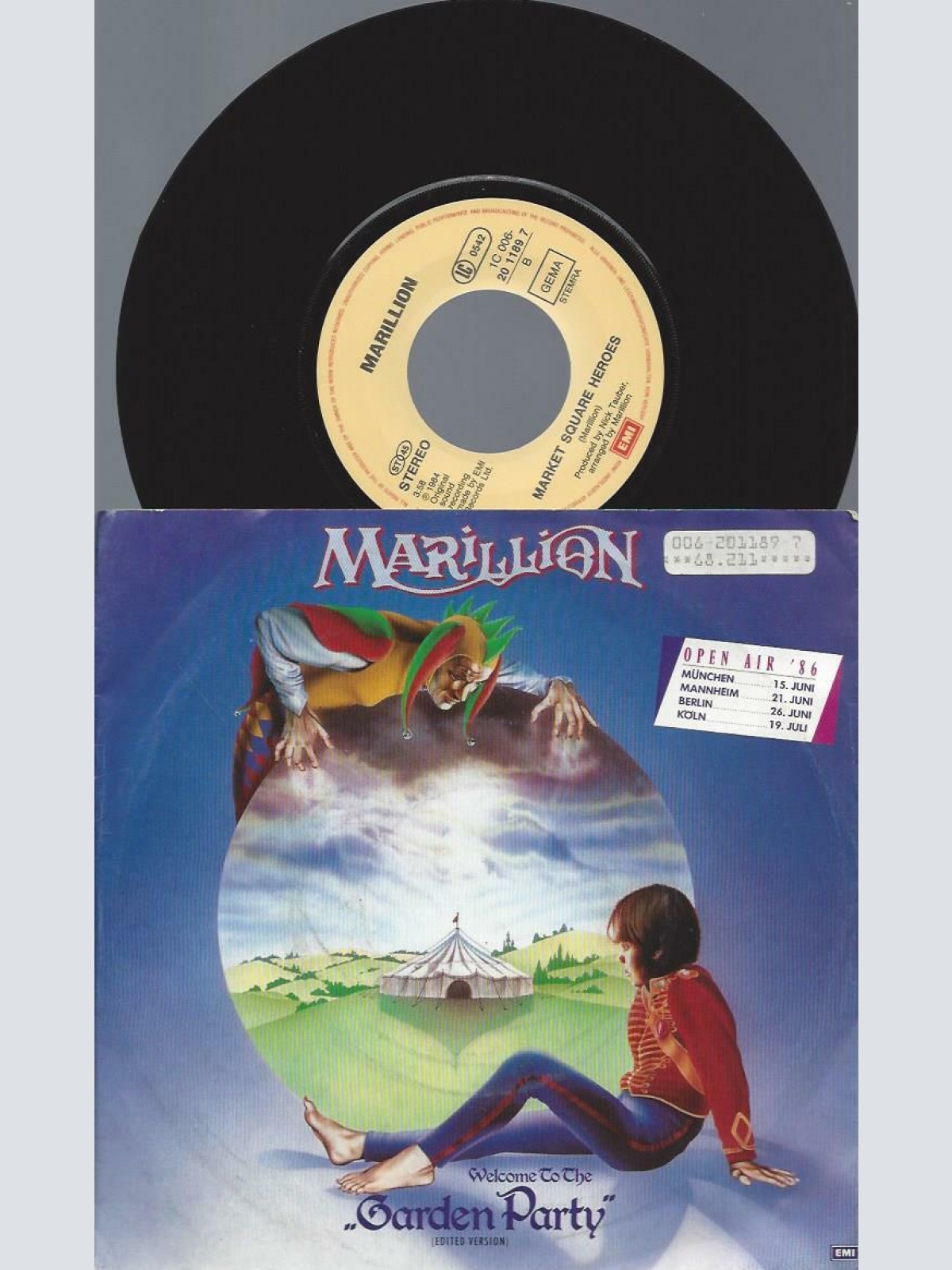 7"   Marillion  (Welcome To The) Garden Party