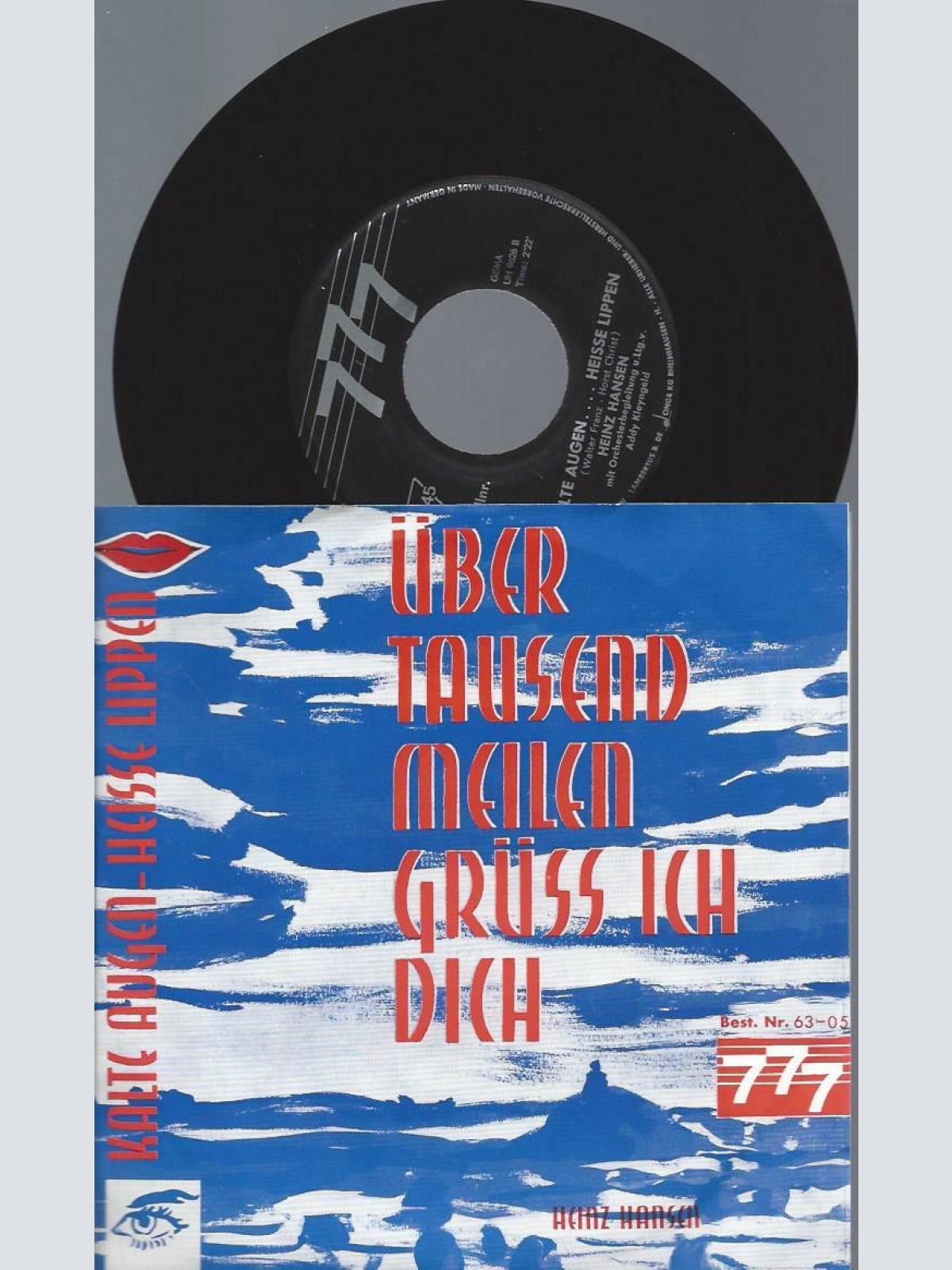 7"   Kalte Augen Heisse Lippen- Heinz Hansch